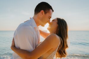 grand cayman couple portrait engagement beach photographer