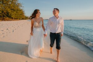 grand cayman couple portrait engagement beach photographer