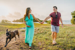 grand cayman maternity family dog photography