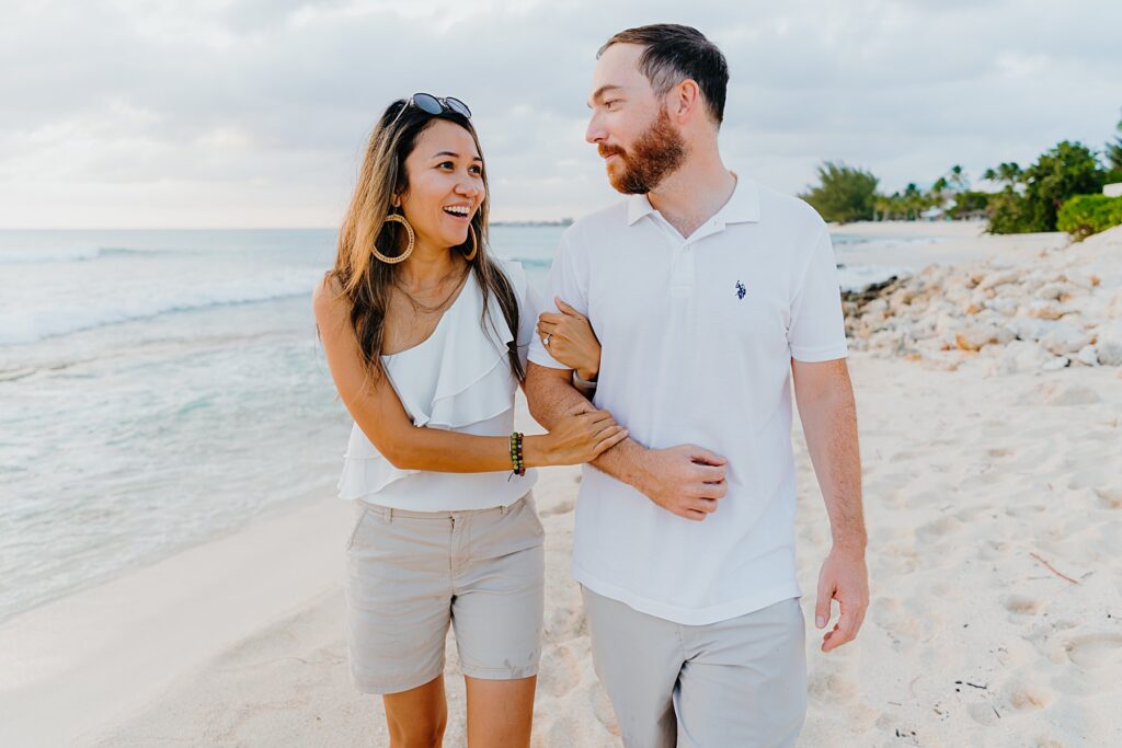 grand cayman seven mile beach surprise proposal engagement will lilla