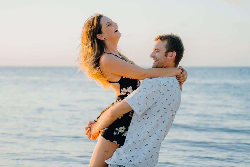 grand cayman starfish point engagement couple photography