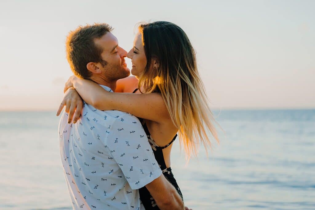 grand cayman starfish point engagement couple photography