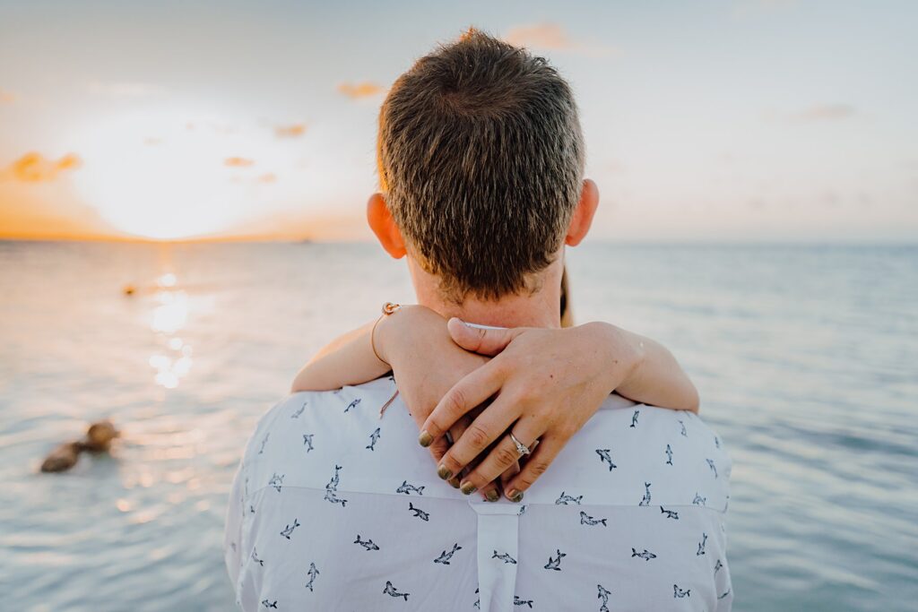 grand cayman starfish point engagement couple photography