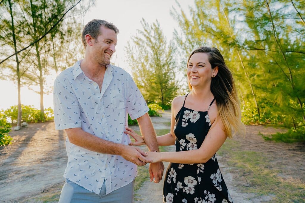 grand cayman starfish point engagement couple photography