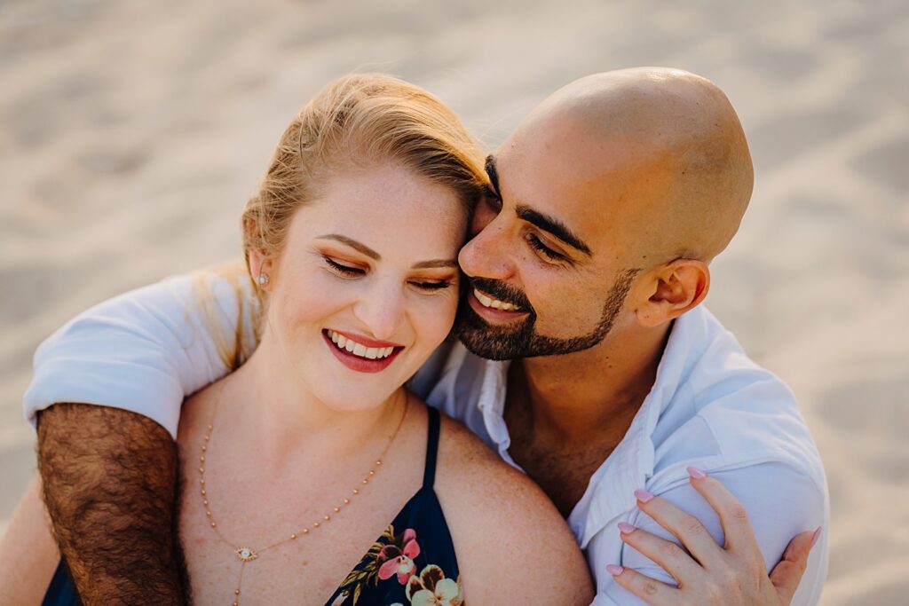 cayman islands seven mile beach couple engagement photography