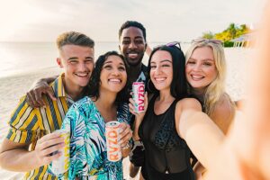 revized cayman islands beach seltzer commercial photographer