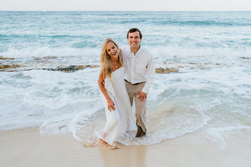 cemetery beach grand cayman couple engagement