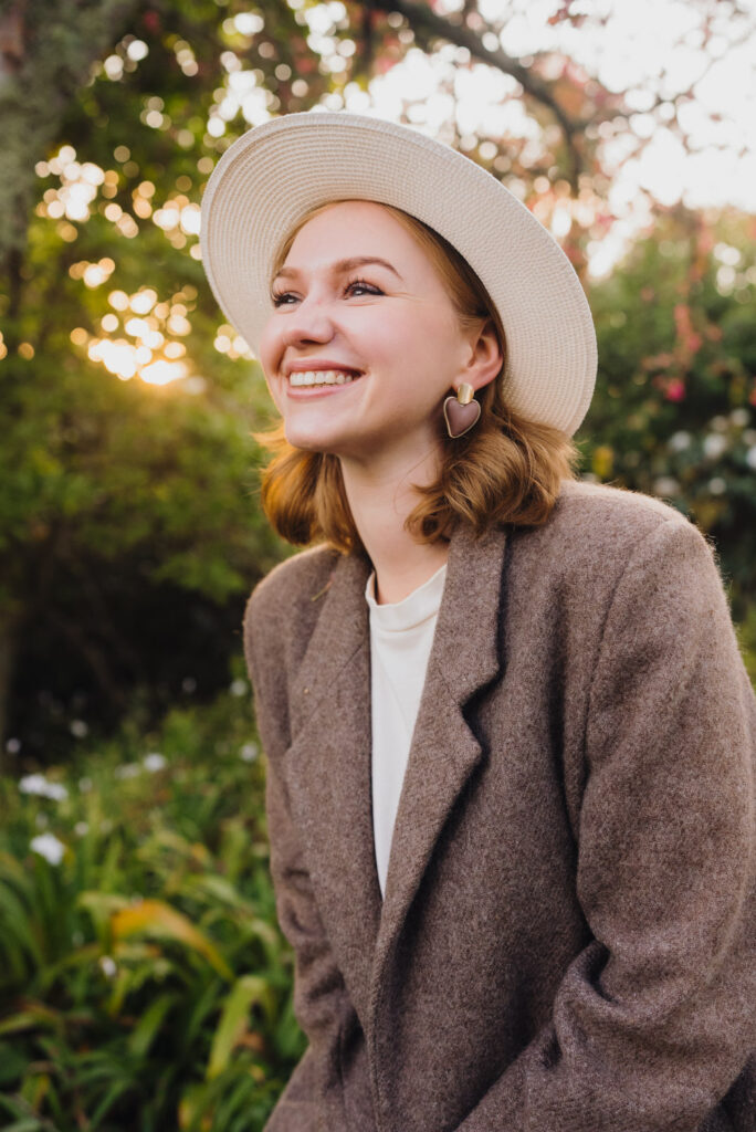 auckland botanical gardens cherry blossom portrait photographer